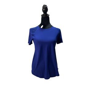 Lululemon Womens Blue Short Sleeve Athletic Top Size S